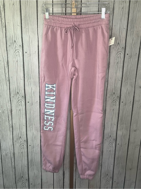 Ultra Flirt Pants - NWT Ultra Flirt Kindness Pink Graphic Jogger Sweatpants High Rise Small